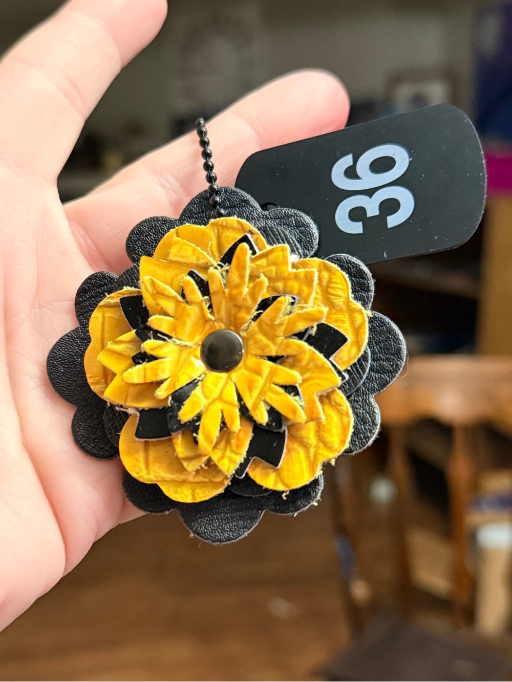 Handmade Floral Bag Charm